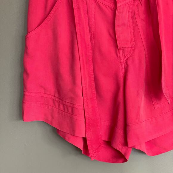 Isabel Marant Flink Suspender Shorts Pink Size Medium High Rise Chic Sexy Loose - Picture 6 of 16